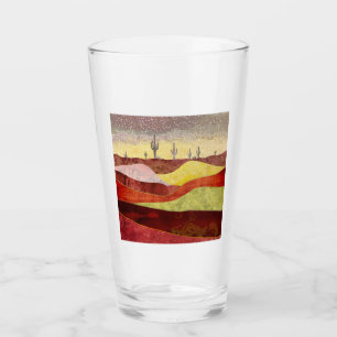 Verre Paysage de cactus du désert