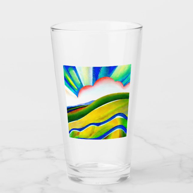 Verre Paysage de Sunburst Rainbow (Devant)
