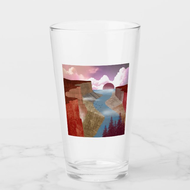 Verre Paysage océanique du Canyon (Devant)