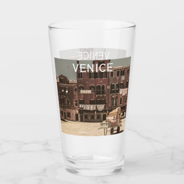 Verre Paysage vintage de Venise (Devant)