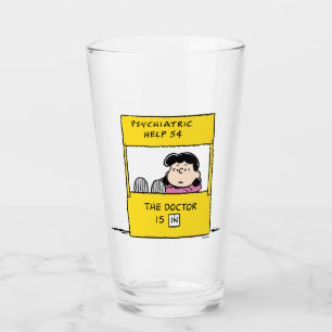 Verre Peanuts   Lucy & the Doctor Is In