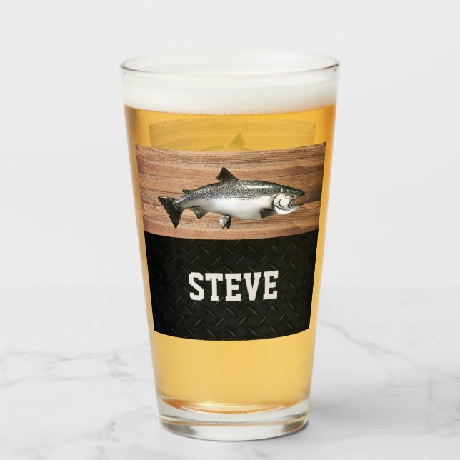 Verre Pêche saumon Pêche Pêcheur Pêcheur Pêcheur truite (Devant (rempli))