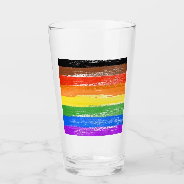 Verre Peinture de fierté LGBTQIA+ (Devant)