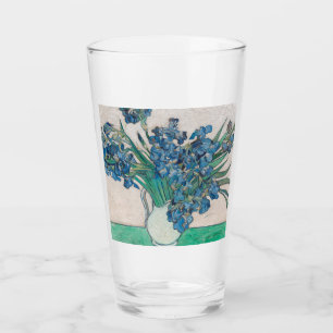 Verre Peinture impressionniste Vase d'Iris de Van Gogh