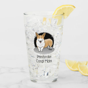 Verre Pembroke Welsh Corgi Maman (rouge 1) Chien Maman M