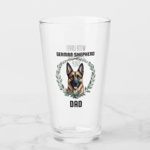 Verre Père berger allemand personnalisé