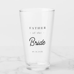 Verre Père de la mariée élégant
