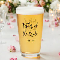 Père de la mariée Noir Blanc Mariage