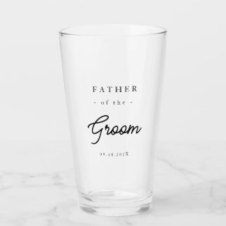 Verre Père du marié élégant