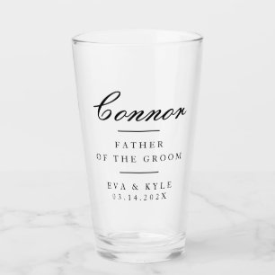 Verre Père du marié élégant