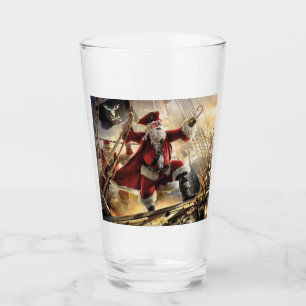 Verre Père Noël Est Un Pirate