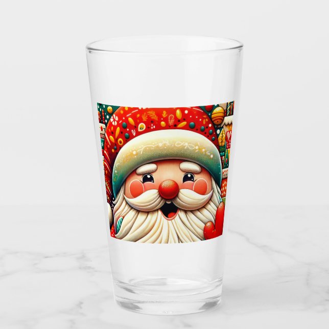 Verre Père Noël Saint Nicolas (Devant)