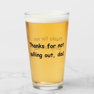 Verre Père papa fête des pères anniversaire drôle bière