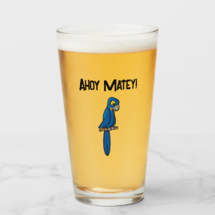 Verre Perroquet pirate de dessin animé « Ahoy Matey », p
