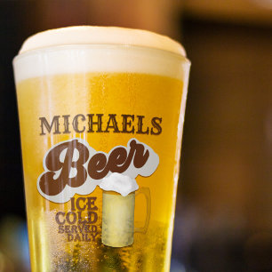 Verre personnalisé classique rétro