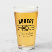 VERRE PERSONNALISÉ POUR GARÇON D'HONNEUR DE LA FÊT