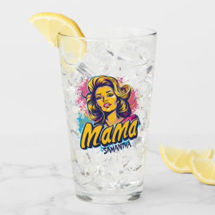 Verre Personnalisé Retro Mama Pop Art (14)