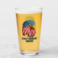 Personnaliser American Patriotic USA Flag Bald Eag