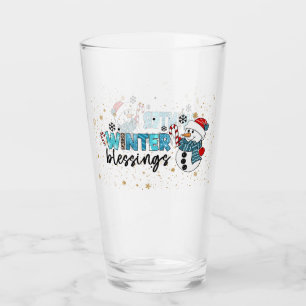 Verre Personnaliser des Bénédictions d'hiver
