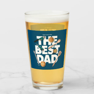 Verre Personnaliser la Fête des pères heureuse Le meil