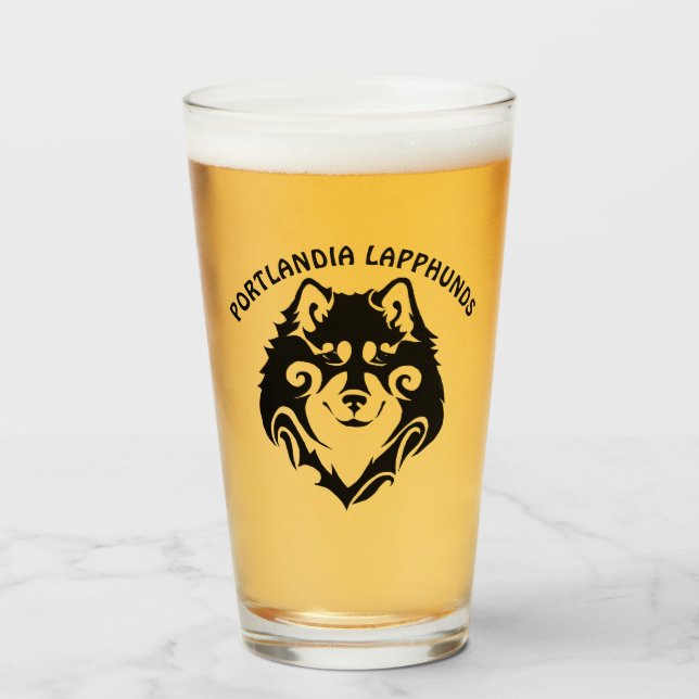 Verre PERSONNALISER LAPPHONIQUE FINLANDAIS TRIBAL Texte (Devant (rempli))