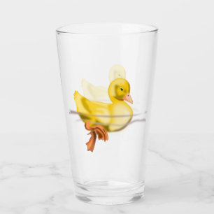 Verre Petit Bébé flottant Yellow Duckling Glass