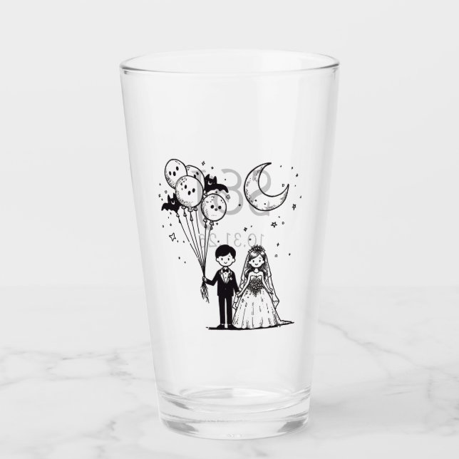 Verre Petit couple éffrayant (Devant)