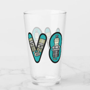 Verre Pétrolhead V8 Voiture passionné