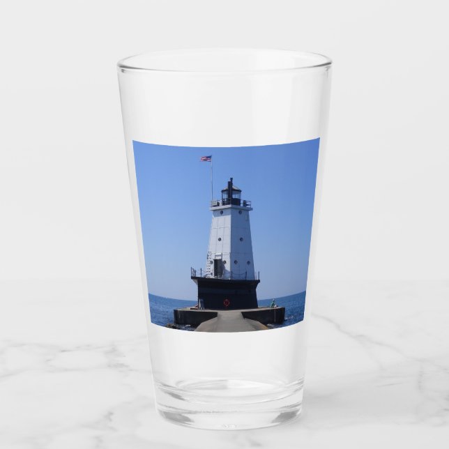 Verre Phare de North Pierhead, Ludington, MI (Devant)