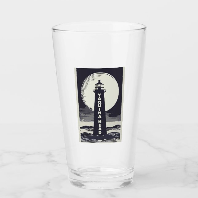 Verre Phare de Yaquina Head Oregon Moon (Devant)