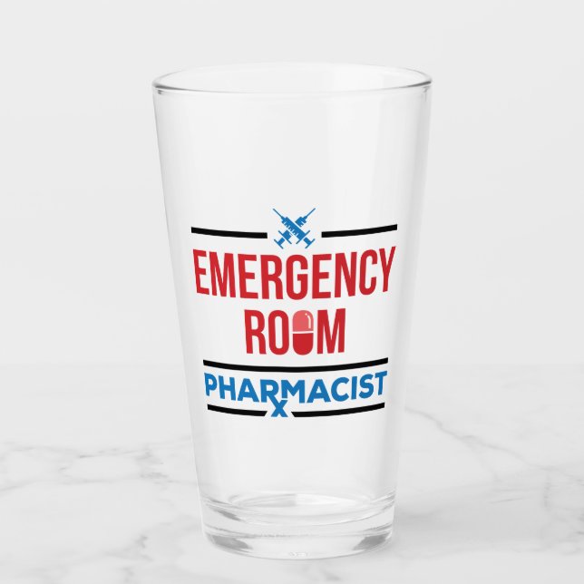 Verre Pharmacien de salle d'urgence (Devant)