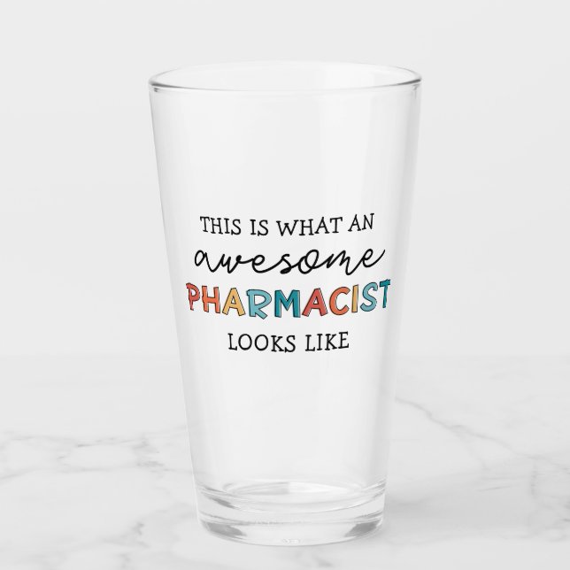 Verre Pharmacien Drôle Drôle Awesome Cadeaux Pharmaciens (Devant)