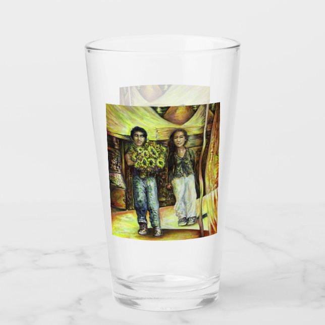 Verre Phase de ChapeI Sixtine d'un ChaIIenge (Devant)