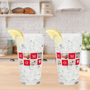 Verre Photo Collage Moderne & Best Mom Ever Cadeau