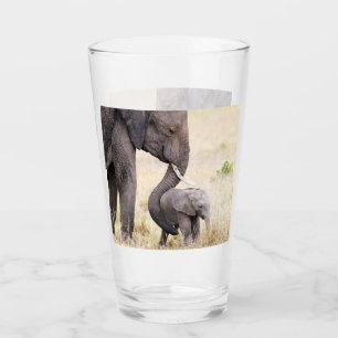 Verre Photo d'amour maternel