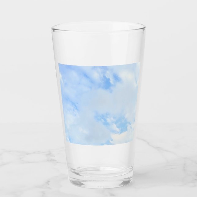 Verre Photo Peaceful Blue Sky Simple (Devant)