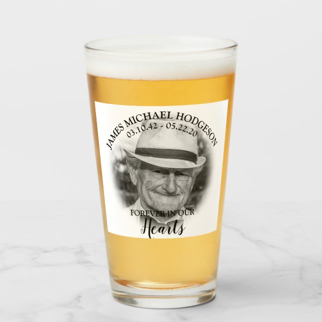 Verre Photo personnalisée Garde funéraire (Devant (rempli))