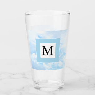 Verre Photo Soft Blue Sky Custom Single Initial