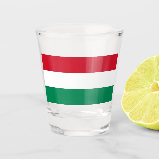 Verre photographié patriotique avec drapeau de la  (Devant)