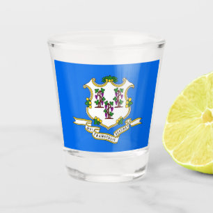 Verre photographié patriotique avec drapeau du Con
