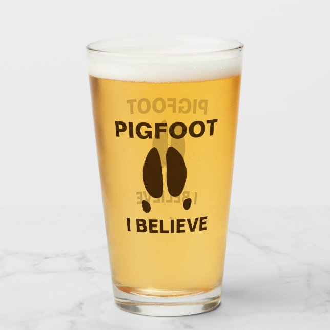 Verre Pigfoot - Je crois (Devant (rempli))
