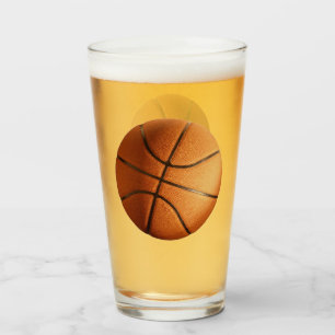 Verre Pimply Orange Traditional Basket,