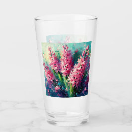 Verre Pink Hyacinths Floral Impressionistic Painting