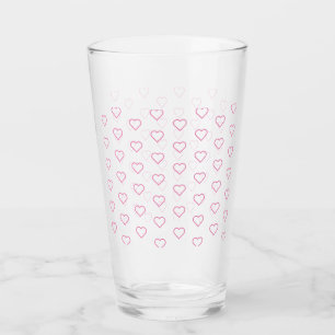 Verre Pink Love - Ajouter vos couleurs - Coeurs