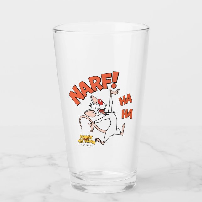 Verre Pinky et le cerveau | Pinky "Narf !" (Devant)
