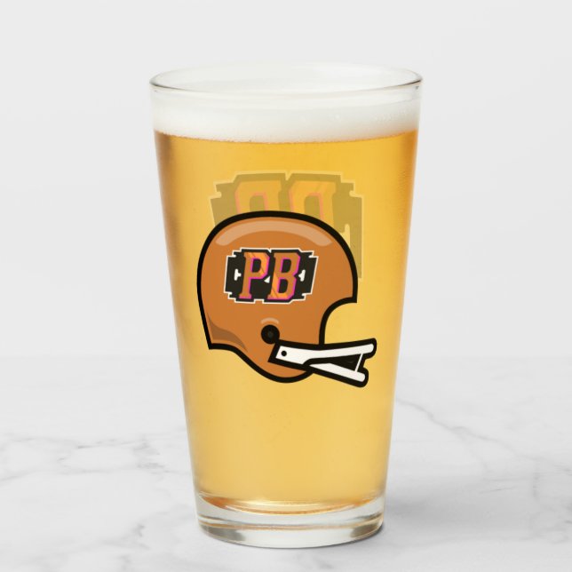 Verre Pint de logo PB Gents FF (Dos (rempli))