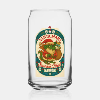 Verre Pint Santa Mahj - À votre santé !