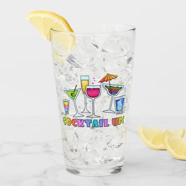 Verre Pinte HAUTE de Highball de boissons de COCKTAIL (Devant glace)