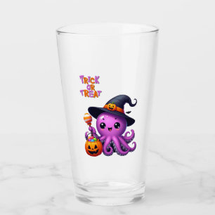 Verre Pique ou traitement Halloween à la pieuvre