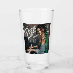 Verre Pisces Zodiac Musicien Piano